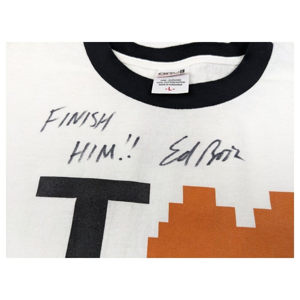 Vintage Mortal Kombat T-Shirt Ed Boon Signed Auto‎ Shirt L *READ - Picture 3 of 13